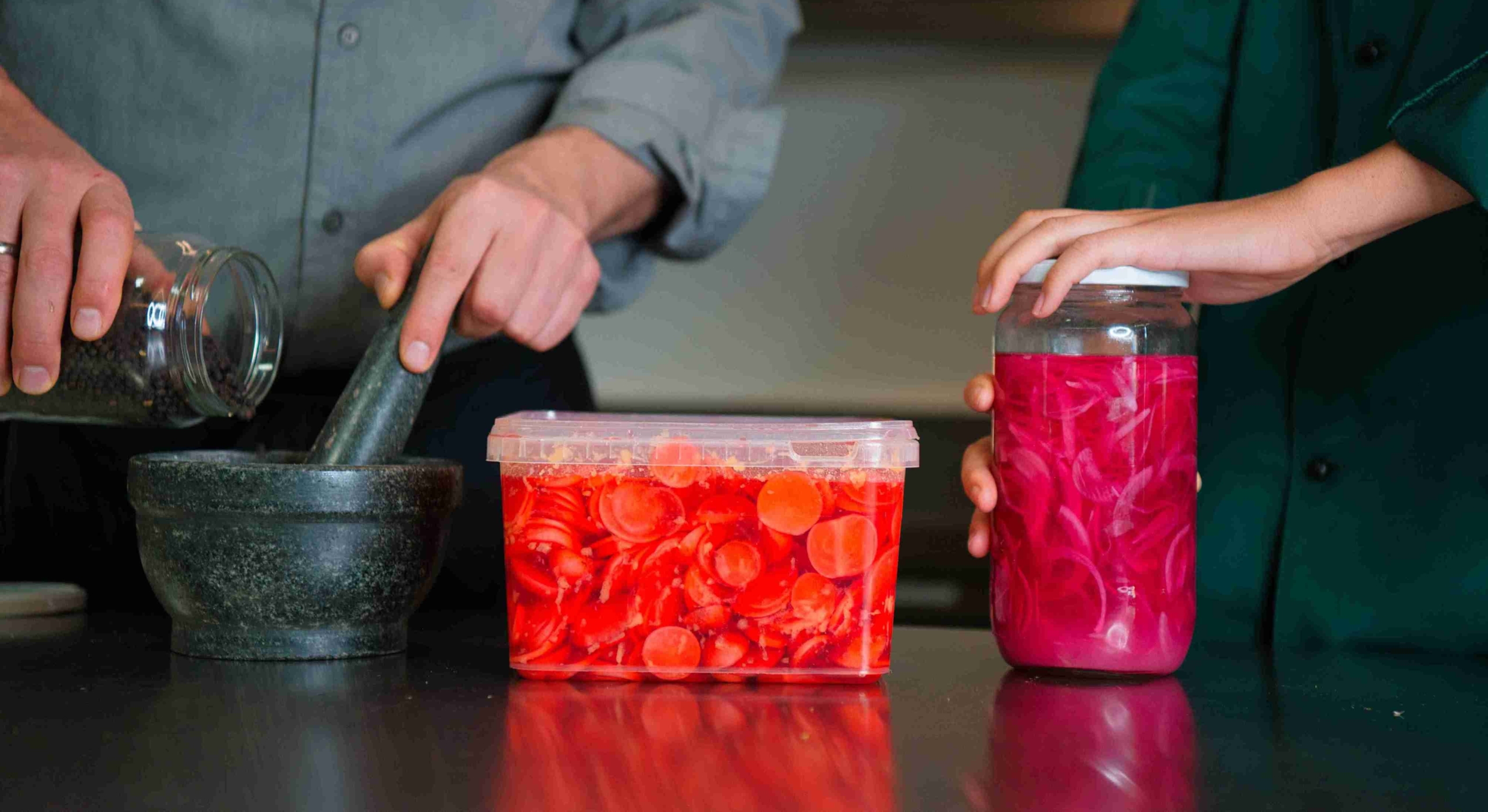 “Open Kitchen” im Restaurant Sowieso